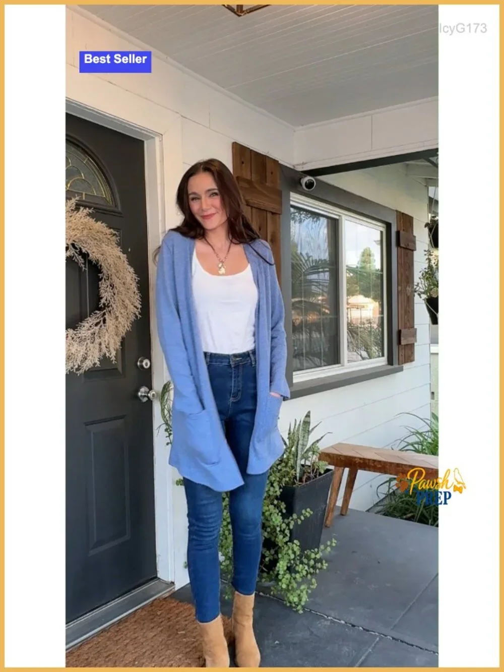 Women's Open Front Cable Knit Sweater Cardigan with Pockets Long Sleeve